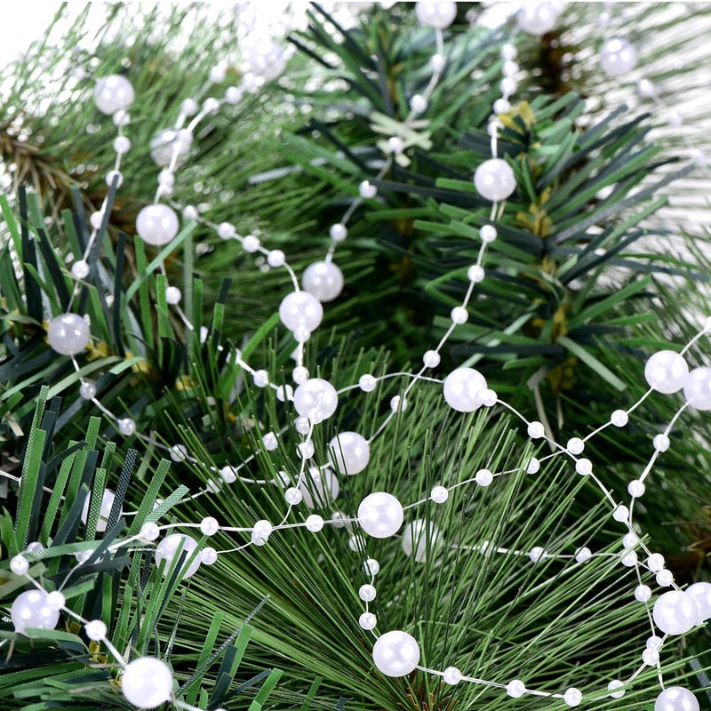 Bingcute 100 Feet Fishing Line Artificial Pearls String Beads Chain Garland Flowers Wedding Party Decoration,Party Supplies - Image 5